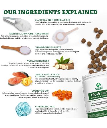 Doggie Dailies Glucosamine for Dogs - 225 Chews - Joint Supplement for Dogs of All Breeds & Sizes - Hip and Joint Supplement for Dogs - Premium Glucosamine and Chondroitin for Dogs Peanut Butter - Buy Online on GoSupps.com