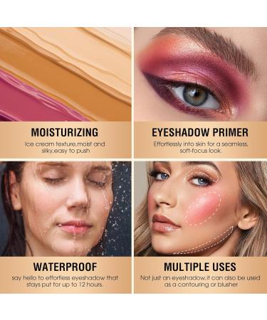 Buy Long Lasting Eyeshadow Primer | Waterproof Eye Makeup Base - Full Coverage Concealer (Ivory) | International Shipping Available - Buy Online on GoSupps.com