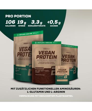 BiotechUSA Vegan Protein Shake - 2kg Rice & Pea Base with Superfoods | Gluten Sugar & Lactose-Free | Hazelnut Flavor - Buy Online on GoSupps.com