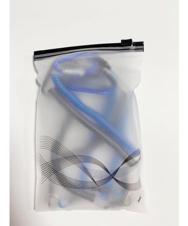 Heveer Spiral Keychain Fishing Lanyard - Elastic Ropes & Carabiner Blue/Black 6-Pack - Best Fishing Accessories for Anglers - Buy Online on GoSupps.com