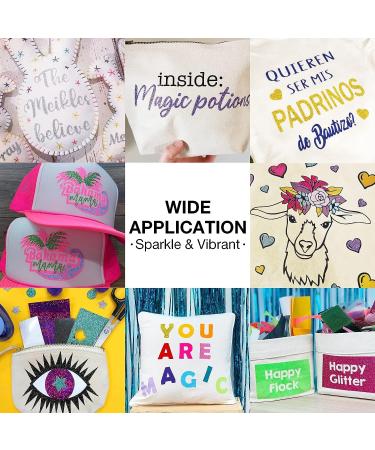 TORC White Glitter HTV Heat Transfer Vinyl Roll 12x5ft - Iron on for T Shirts & Crafts - Buy Online on GoSupps.com