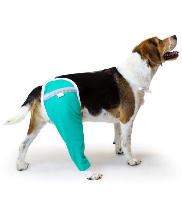After Surgery Wear Hip and thigh protective cover for dogs recovery cuff for dogs of veterinarians recommended worldwide (large blue-green) Large Petrol