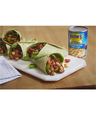 Bush's Best Garbanzo Beans (Chickpeas) 16 oz. - Premium Quality Legumes - Buy Online on GoSupps.com