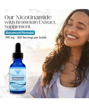 Buy Absonutrix Nicotinamide with Bromelain Extract - Advanced 390 mg Liquid 302 Servings Non-GMO Made in USA - Fast Shipping Worldwide - Buy Online on GoSupps.com