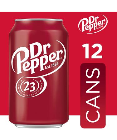 Dr Pepper Soda 12 fl oz Cans 12 Pack - Original Refreshing Beverage - Buy Online on GoSupps.com