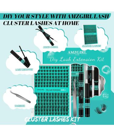 Lash Extension Kit - 168Pcs DIY Eyelash Clusters Bond & Seal Glue Remover & Applicator Tool for Beginners | Medusa - Buy Online on GoSupps.com