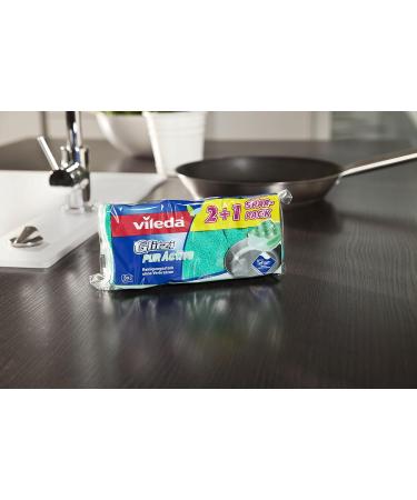 Vileda Glitzi PUR Active Pots and Dishes Cleaner - Effective Kitchen Cleaning Solution for Pots & Pans - Buy Online on GoSupps.com