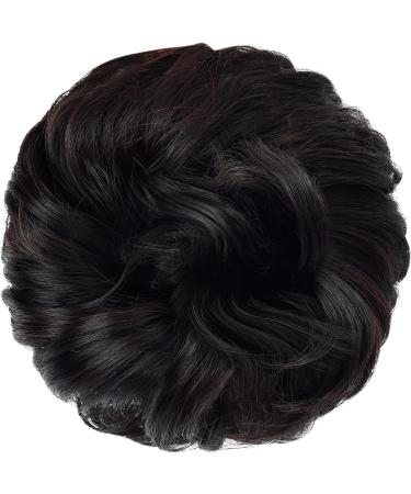 Yamel Messy Bun Hair Extension Natural Black Dark Auburn Curly Updo Scrunchie - Buy Online on GoSupps.com