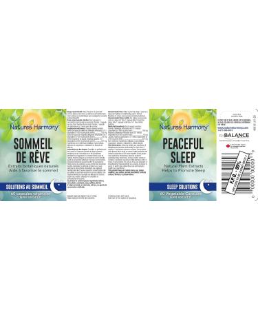 Nature's Harmony Peaceful Sleep 60 Vegetable Capsules - Buy Online on GoSupps.com