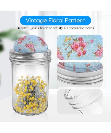 eZAKKA Glass Pin Cushion Kit with 300 Pearl Needles - Sewing and Quilting Pin Holder Set - Buy Online on GoSupps.com