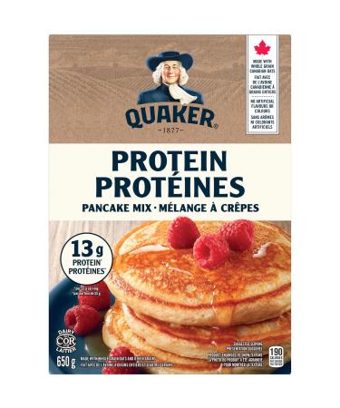 Quaker Protein Pancake Mix 650g Pack of 1 High Protein 650 g (Pack of 1)