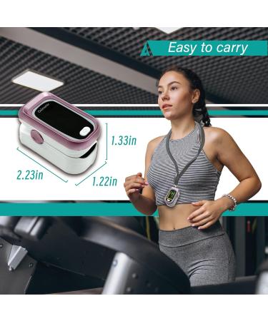 Rechargeable Pulse Oximeter Fingertip - Fast SpO2 & Heart Rate Monitor with OLED Screen - USB Charging & Lanyard for Sports & Aviation - Buy Online on GoSupps.com