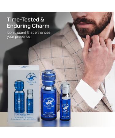 Beverly Hills Polo Club BHPC Men's Eau De Toilette Bonus Pack featuring 1.7 oz EDT + Bonus 0.5 oz EDT (Blue) - Buy Online on GoSupps.com