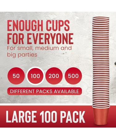 2oz Red Paper Disposable Shot Glasses for Jello Shots & Parties - Crack-Free Hard Plastic Alternative - Buy Online on GoSupps.com