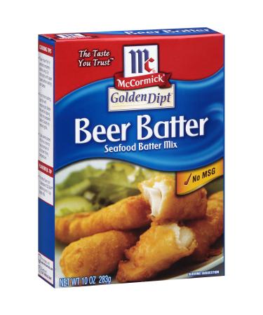 McCormick Golden Dipt Beer Batter Seafood Batter Mix, 10 oz (Pack of 8) Beer Batter 10 Ounce (Pack of 8)