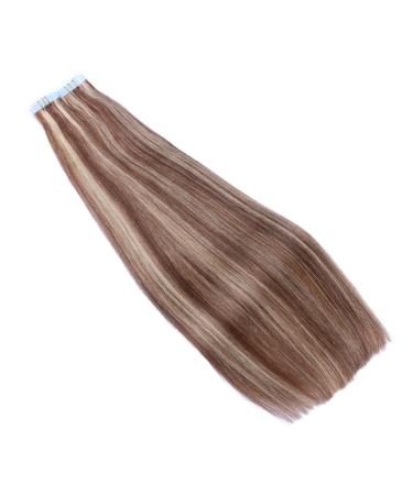 Tape In Hair Extensions - #4/24 Scenished - 40cm - 100% Remy Real Hair - 40 Bricks (4cm Wide - 2.5g) - Tresse by Novon Hair Extensions - International Shipping Available - Buy Online on GoSupps.com