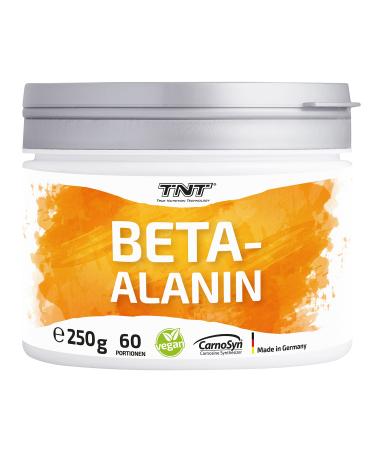TNT Beta Alanine Powder (250g) Pure CarnoSyn without additives 100% Vegan high quality & laboratory tested