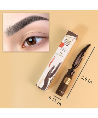 Eyebrow Gel with Feather Brush - Long-Lasting Smudge-Proof Formula for Perfect Natural Brows - 5ML Dark Gray - Buy Online on GoSupps.com