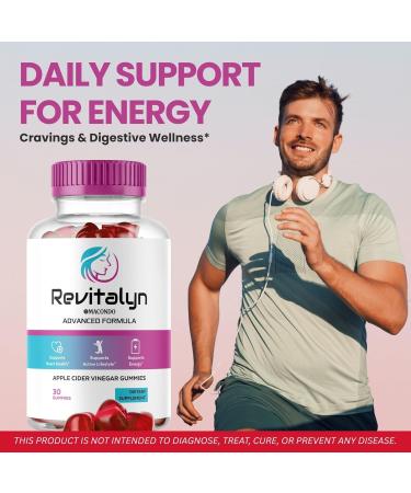 (2 Pack) Revitalyn Gummies - Revitalyn Apple Cider Vinegar Daily Formula for Skin Health RevitalynAppleCider Gummy Premium Support Healthy All Natural Advanced Formula 60 Gummies - Buy Online on GoSupps.com