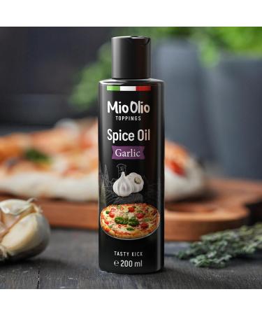 3 Garlic Spice Oil 200ml | Perfect for Pizza Pasta Meat & Vegetables | No Artificial Flavors No Palm Fat - International Shipping - Buy Online on GoSupps.com