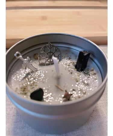 Aromatherapy Soy Wax Intention Candle - Helm of Awe Protection - 4oz Viking Shield - Eco-Friendly & Natural Scented Candle for Wellness - Buy Online on GoSupps.com