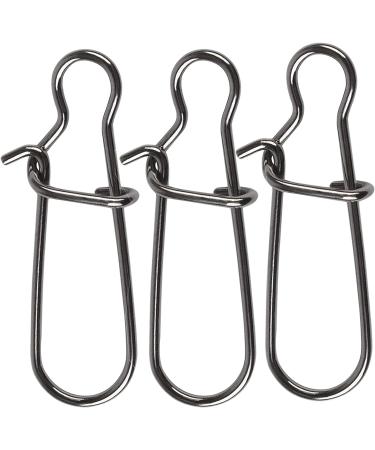 100 Pack Black Duo Lock Snaps Stainless Steel Fishing Tackle Kit - Sizes 0-8, Test 26LB-220LB - USA Made, Solid Rings, Nice Snap Swivel - 0#-26LB-100PCS - Buy Online on GoSupps.com