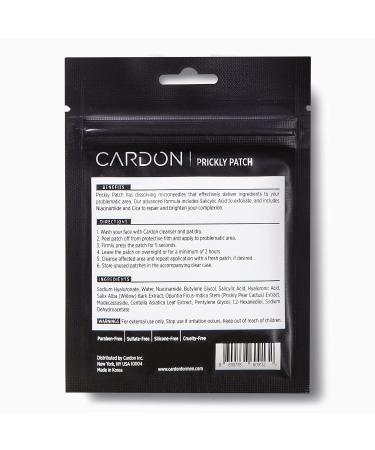 Cardon Prickly Pimple Patches - Salicylic Acid Spot Treatment for Acne Blackheads & Blemishes (9 CT) - Instant Zit Clearing & Razor Bump Relief - Buy Online on GoSupps.com