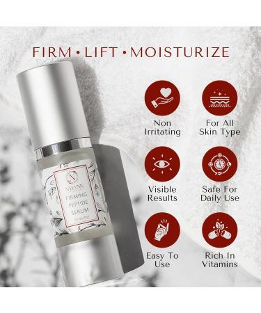 Nylynn Peptide Face Serum Lightweight Facial Serum with Multi-Peptides For All Skin Types Daily Use - Buy Online on GoSupps.com