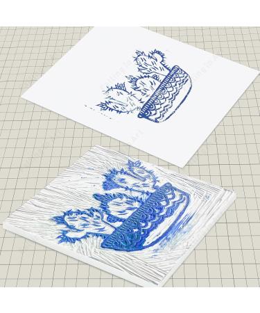 Falling in Art White Rubber Carving Block 6 x 6 - 4 Pack for Printmaking Stamps & Crafts - Buy Online on GoSupps.com