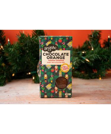 Angelic Free From 6 Pack Mixed Box Festive Bundle Vegan & Gluten Free Cookies. Dairy Nuts Soya Egg Peanut Free Biscuits. Allergy Safe Snacks. (Chocolate Orange Chocolate Chip & Double Chocolate) - Buy Online on GoSupps.com