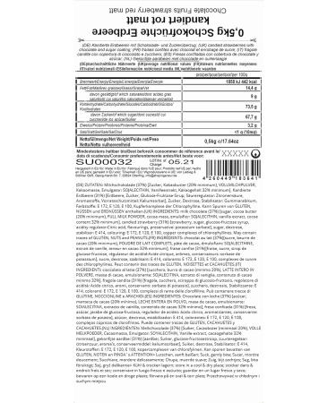 EinsSein 0.5 kg Chocolate Fruits Strawberry Dull Red Sweets Christening Communion Almonds Feast and Receive Party Celebration - Buy Online on GoSupps.com
