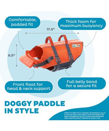 Kyjen Outward Hound Ripstop Life Jacket for Dogs - Adjustable Quick Release Design | Size L Orange - Ideal for Safe Water Adventures - Buy Online on GoSupps.com
