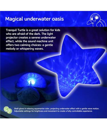 Cloud b Tranquil Turtle Purple Nightlight Ocean Projector | Soothing Sounds | Adjustable Brightness | Auto-Shutoff - Buy Online on GoSupps.com