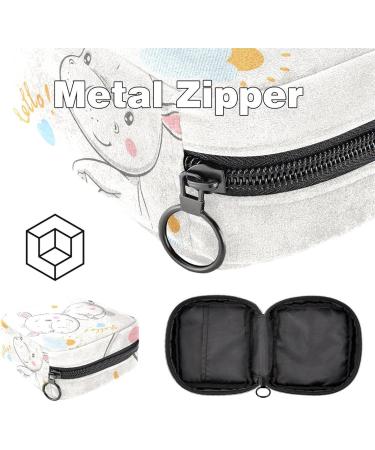 Women's Cute Animal Tampon Storage Bag | Multi-Zip Binding Storage for Menstrual Products - Buy Online on GoSupps.com