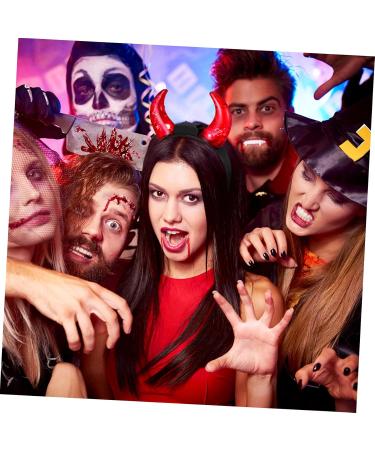Didiseaon Red Led Devil Horn Headband Novelty Devil Horns Hairband Flashing Demon Hair Hoop Luminous Ox Horns Devil Costume for Halloween Fancy Dress Cosplay - Buy Online on GoSupps.com