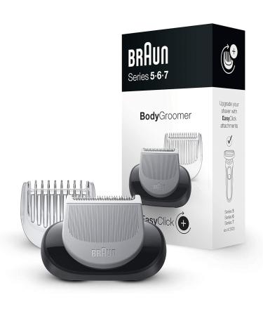 Braun EasyClick 3-Day Beard Trimming Attachment & Body Groomer - Compatible with Series 5 6 & 7 Razors | Men's Personal Care & Hair Removal - Buy Online on GoSupps.com