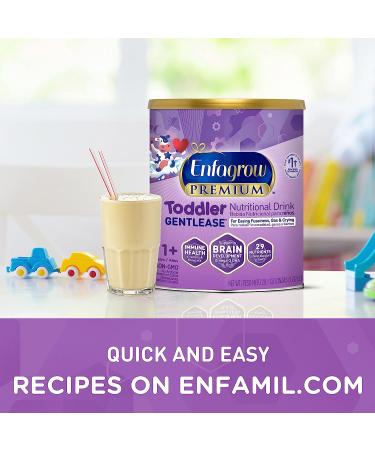 Enfagrow Premium Gentlease Toddler Nutritional Drink | Omega-3 DHA & Prebiotics for Brain & Immune Health | Non-GMO | 29.1 Oz - Buy Online on GoSupps.com