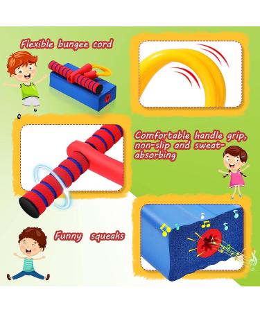 3 Pcs Foam Pogo Jumper Set - Fun & Safe Jumping Stick for Teens & Adults | Indoor & Outdoor Pogo Toy with Squeaky Sounds - Great Gift Idea! - Buy Online on GoSupps.com