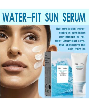 Centella Asiatica Sunscreen Water Resistant Sunscreen Asiatica Sunscreen Hydrating Sunscreen Essence Skin Care and Moisturizing Sunscreen Non-sticky and Refreshing Sunscreen Water-fit Sun Serum 50ml - Buy Online on GoSupps.com