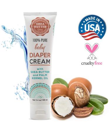 Organic SCA Baby Diaper Rash Cream | 100% Natural Nappy Rash Cream with Zinc and Vitamin E | 3.4 oz 100 ml - Buy Online on GoSupps.com