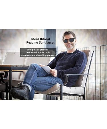 Yogo Vision Bifocal Reading Sunglasses for Men & Women - UV400 Classic Retro Style Readers Eyewear | 3 Pack +2.5 Black - Buy Online on GoSupps.com