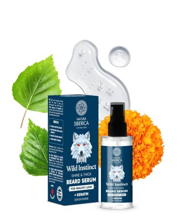 Natura Siberica Men Wild Instinct. Shine & Thick Beard S rum pour un look sain 50 ml
