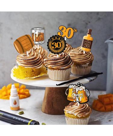 S-Cp-1030Ice Cream Fruit Dessert Cupcake Topper Colorful Glitter Happy Birthday Sensory Pop Game Theme Decor Supplies Baby Shower Boys Girls Birthday Party Decorations - Buy Online on GoSupps.com