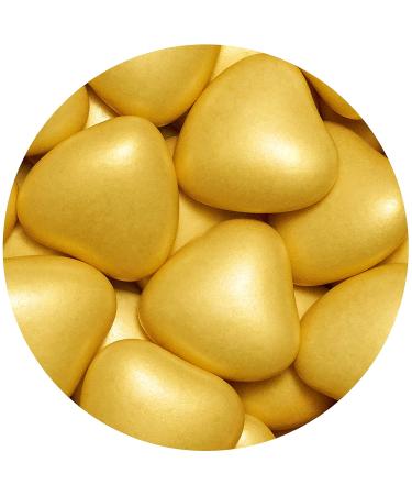 One-in Chocolate Hearts Pearl 500g - Premium Wedding & Baptism Candy Gold Medals & Dragees - Buy Online on GoSupps.com