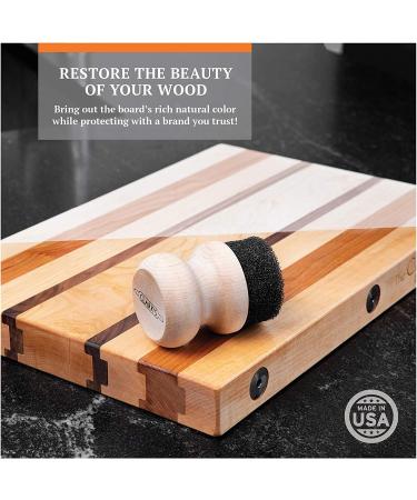 CLARK'S Cutting Board Oil & Wax Applicator - Food Grade Mineral Oil for Butcher Blocks & Utensils | USA Maple Construction - Buy Online on GoSupps.com