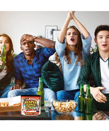 Kickin Carolina Reaper Pepper Honey Spicy Hot Peanuts 12oz - Ultimate Spicy Gourmet Gift Peanuts - Try if You Dare! - Buy Online on GoSupps.com