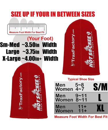 Hot Sockee Neoprene Toe Warmers - 3 Sizes for Cycling, Hiking, Winter Sports, Camping, Work Boots - Large - Buy Online on GoSupps.com