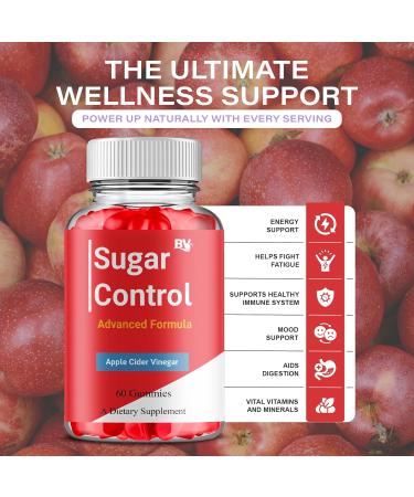 BLUE VIBE Sugar Control Keto Gummies Sugar Control Advanced Natural Keto Support Formula Gummies SugarControl Keto Apple Cider Vinegar & Overall Health Support Supplement (2 Pack - 120 Gummies) - Buy Online on GoSupps.com