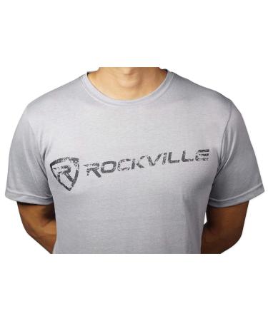 Rockville Grey Fitted T-Shirt - Size-XXXL - Dry-Fit 65% Polyester & 35% Cotton 3X-Large