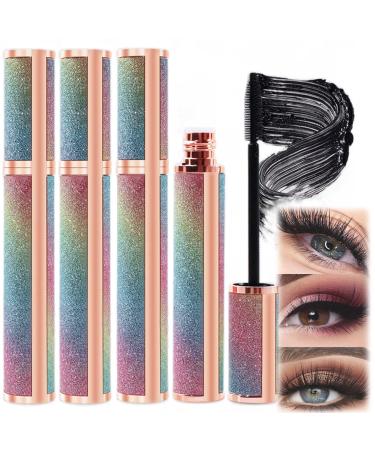 CERAVI Lashvibe Mascara Sweetempo Mascara Natural 4D Fiber Mascara 4D Silk Fiber Eyelash Mascara Waterproof Curling Lashes Lengthening Mascara Black Thick Long Lasting Smudge Proof (4PCS)